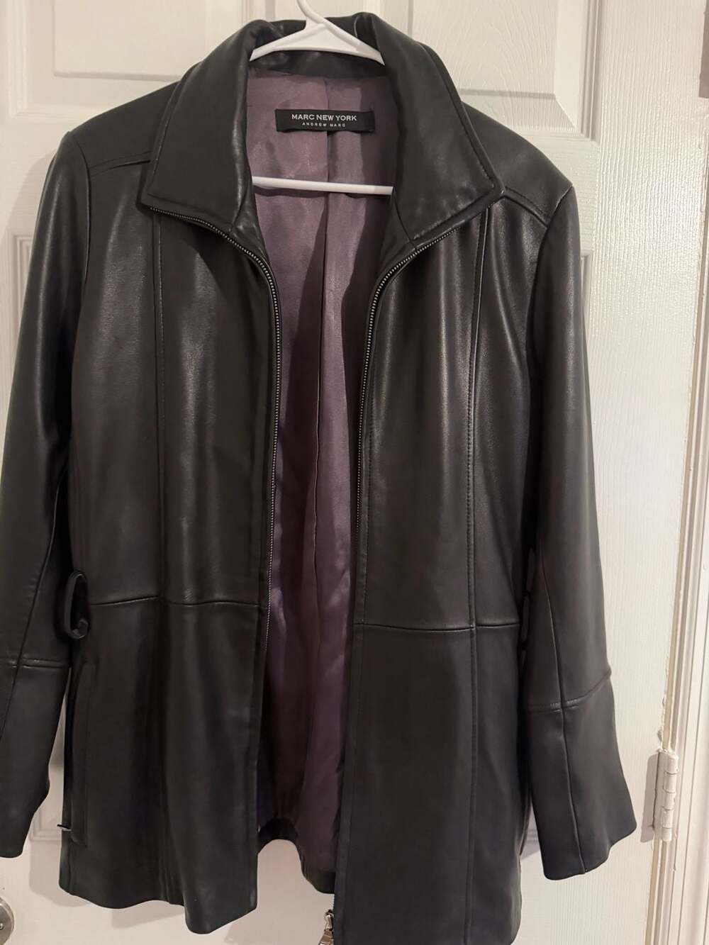 Leather jacket Leather Zip-Front Jacket
